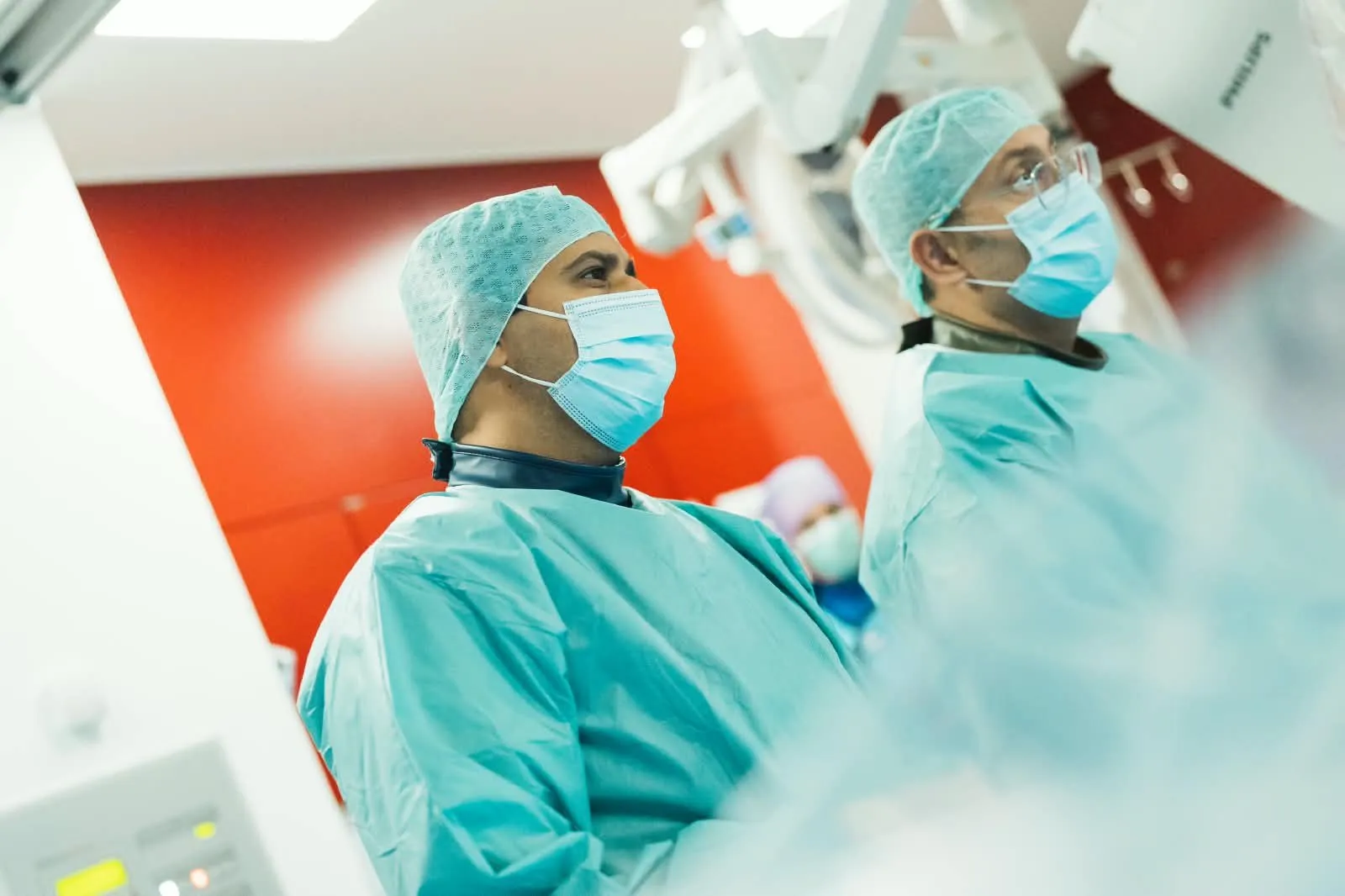 Specialists reviewing intracardiac signals